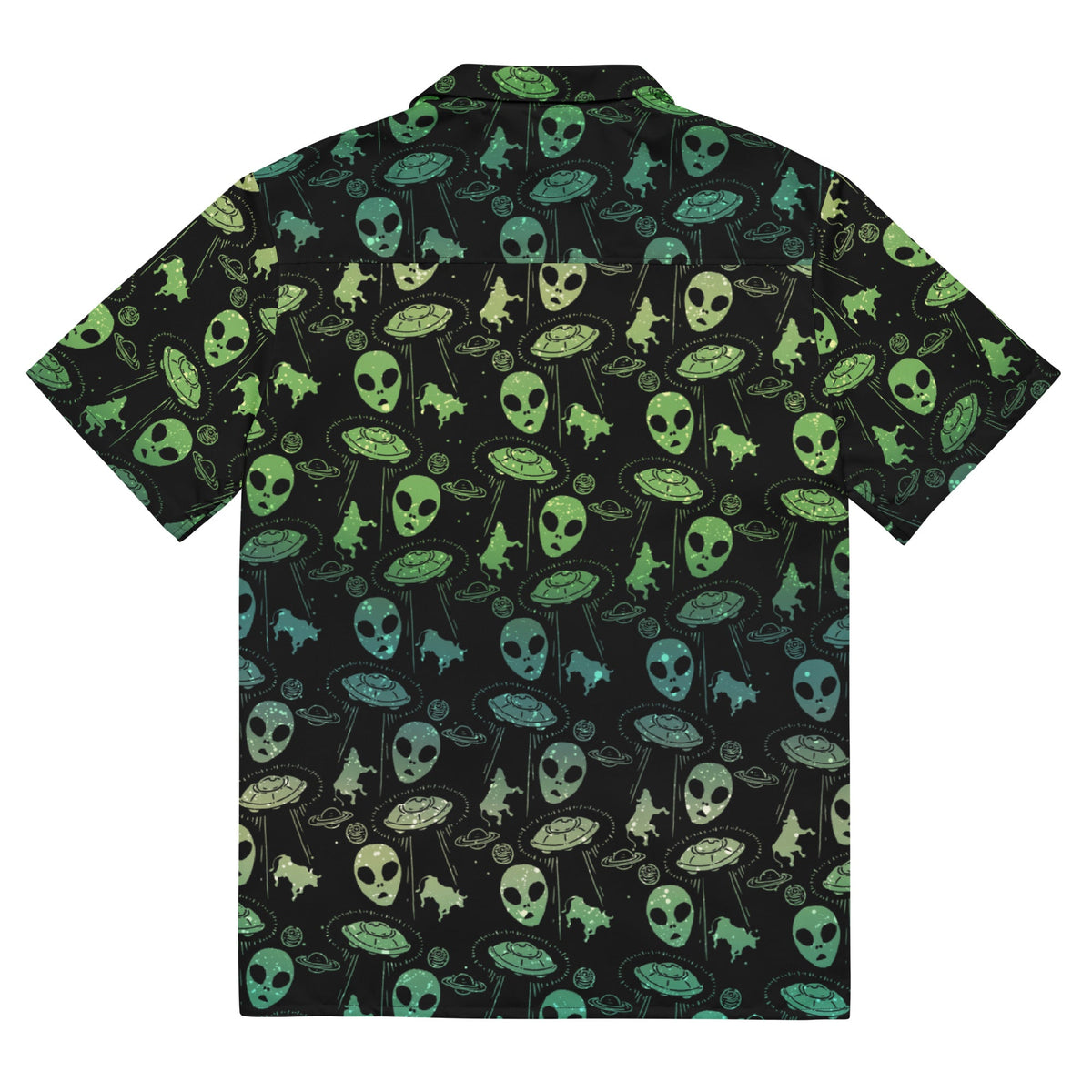 Aliens And UFOs Button-Up