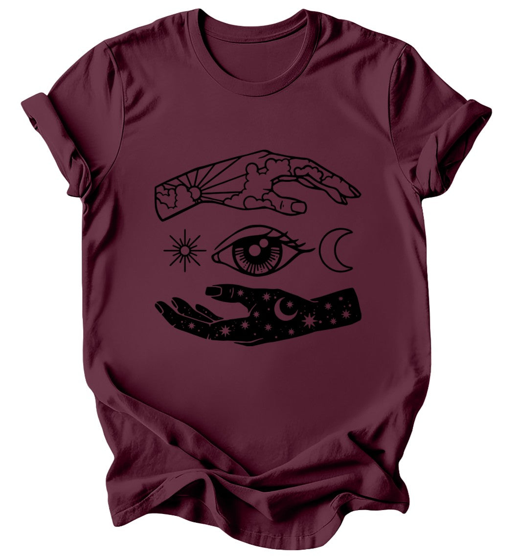 Celestial Hands - Burgundy or Emerald T-Shirt