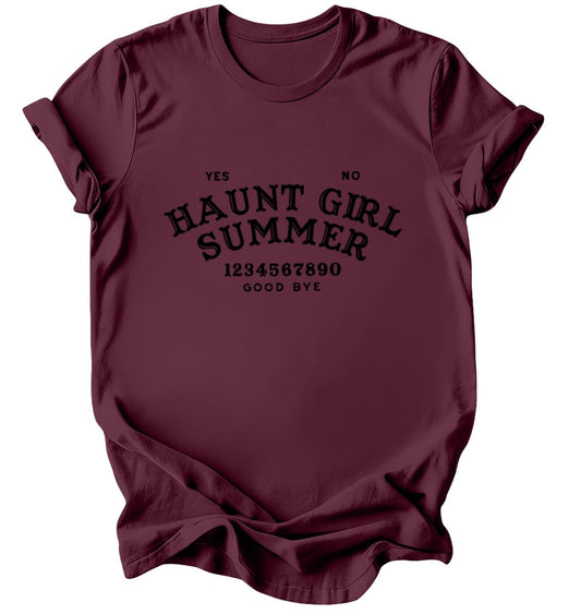 Haunt Girl Summer - Burgundy or Emerald T-Shirt