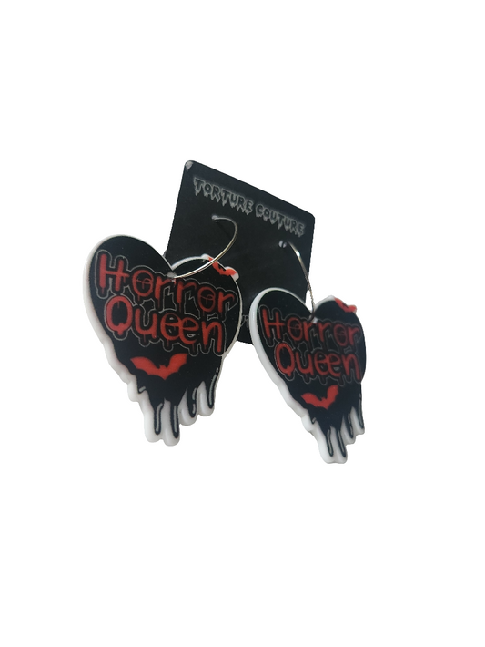 Horror Queen Hoop Earrings