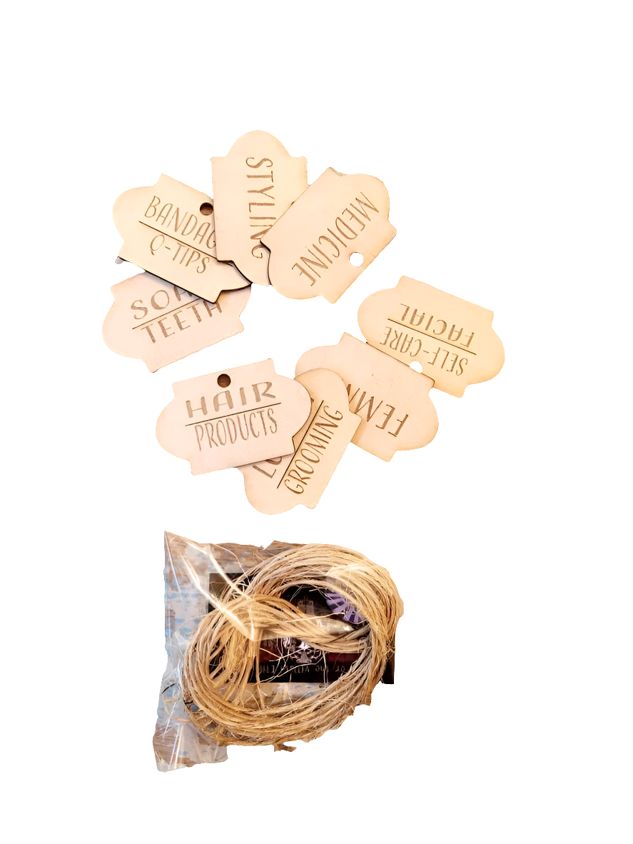 Birch Wood Labels - Qty 8