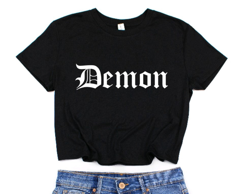 Demon Cropped T-Shirt