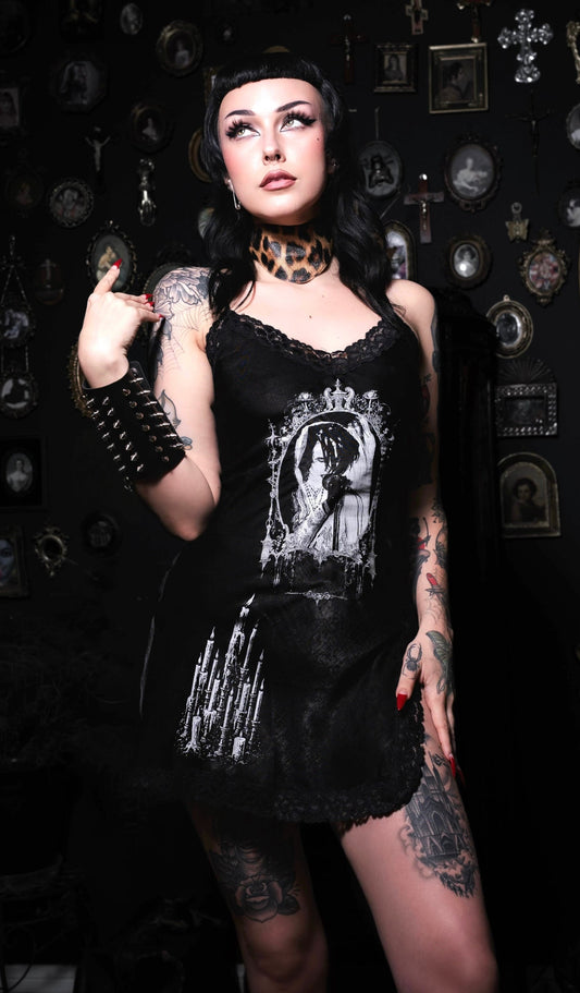 Rozz - Christian Death Mini Slip Dress