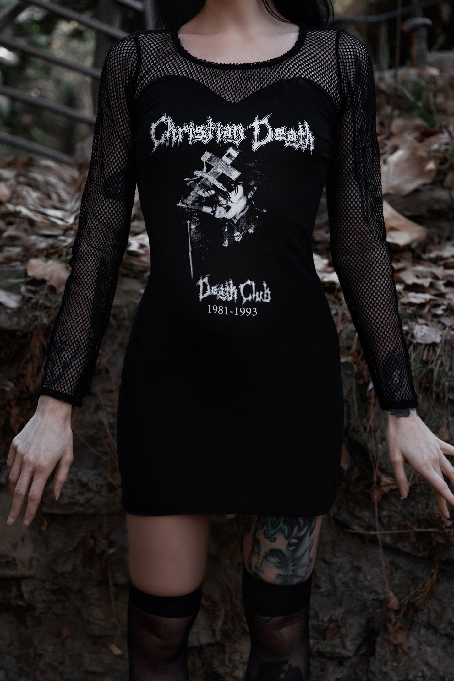 Christian Death Fishnet Dress