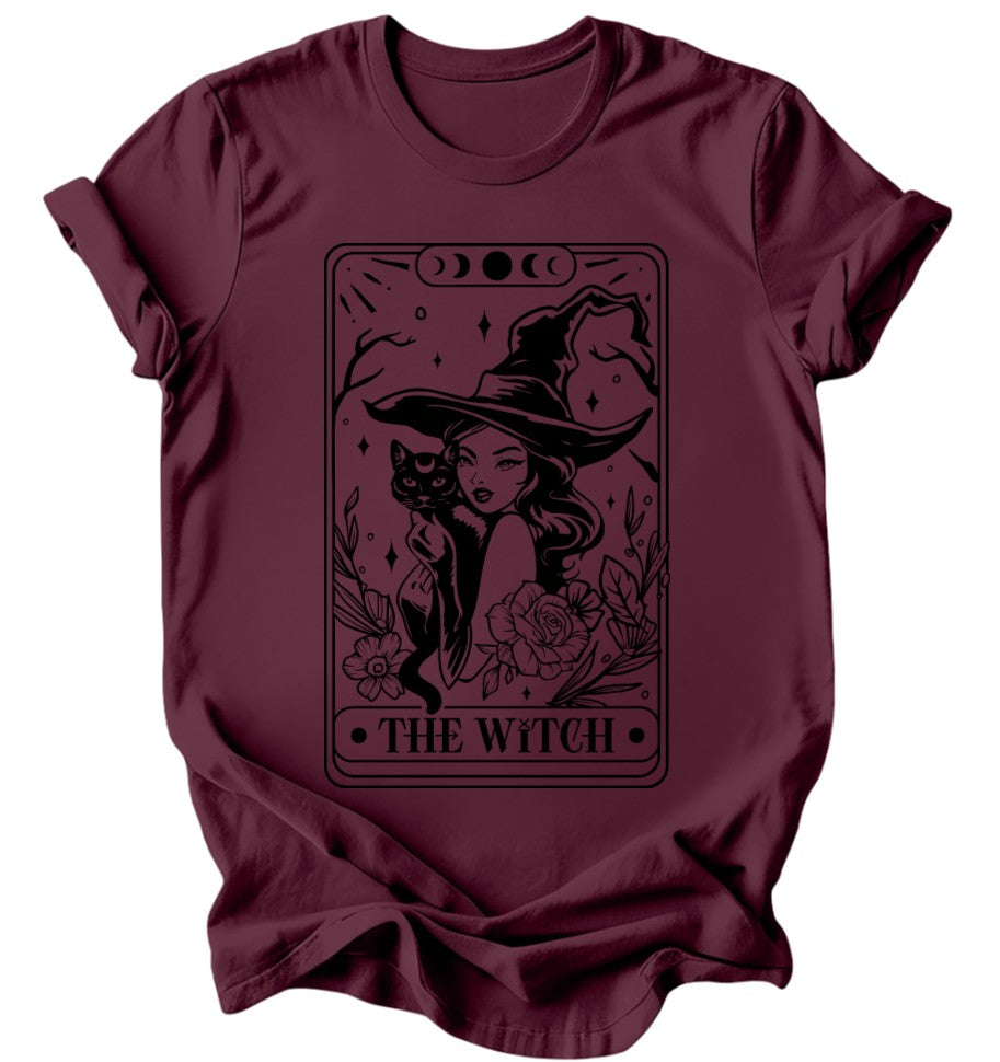 The Witch Tarot - Burgundy or Emerald T-Shirt