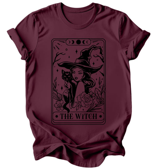 The Witch Tarot - Burgundy or Emerald T-Shirt