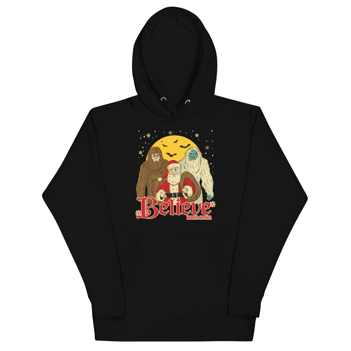 Bigfoot Yeti Santa Hoodie