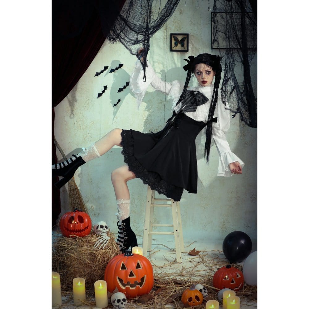 Torn Ribbon Gothic Doll Dress