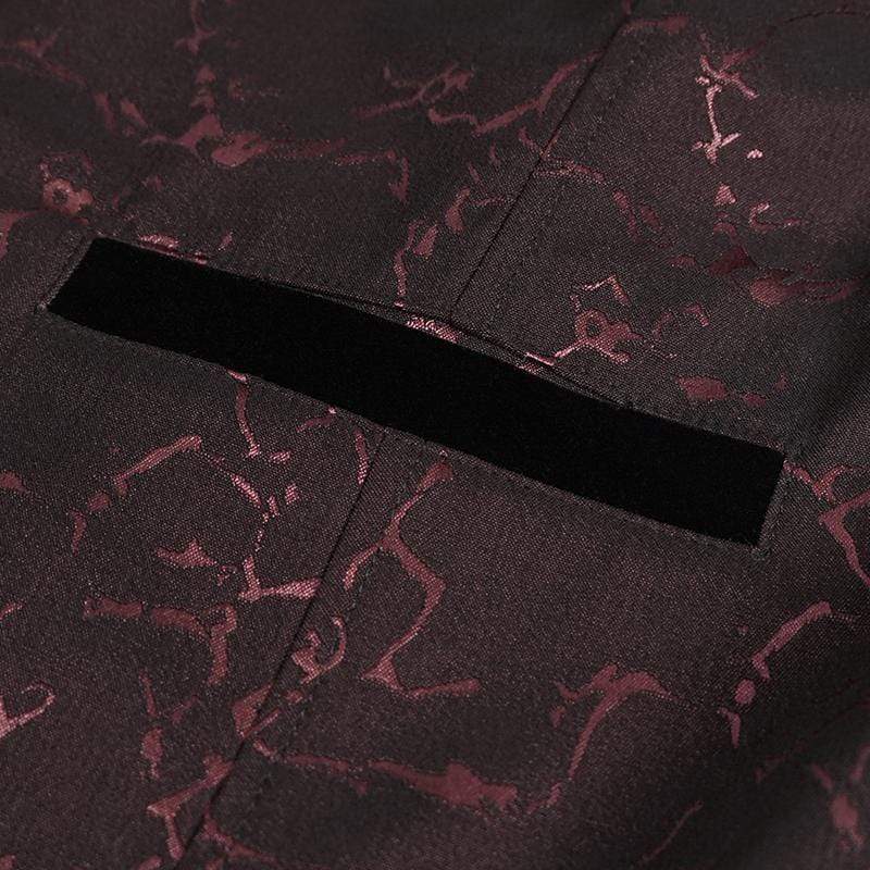 Crimson Versailles Floral Tailcoat