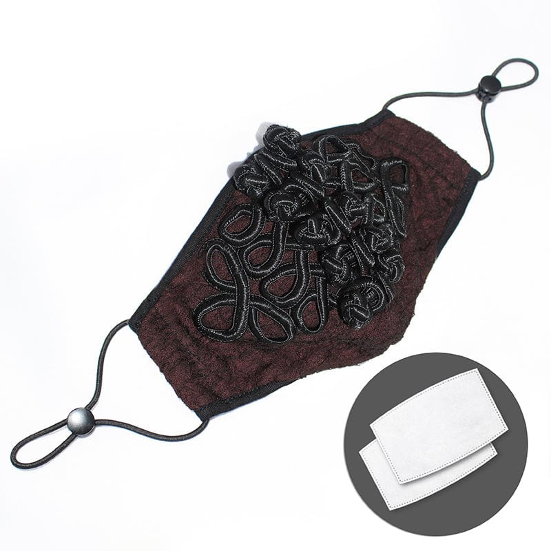 Midnight Brocade Face Mask