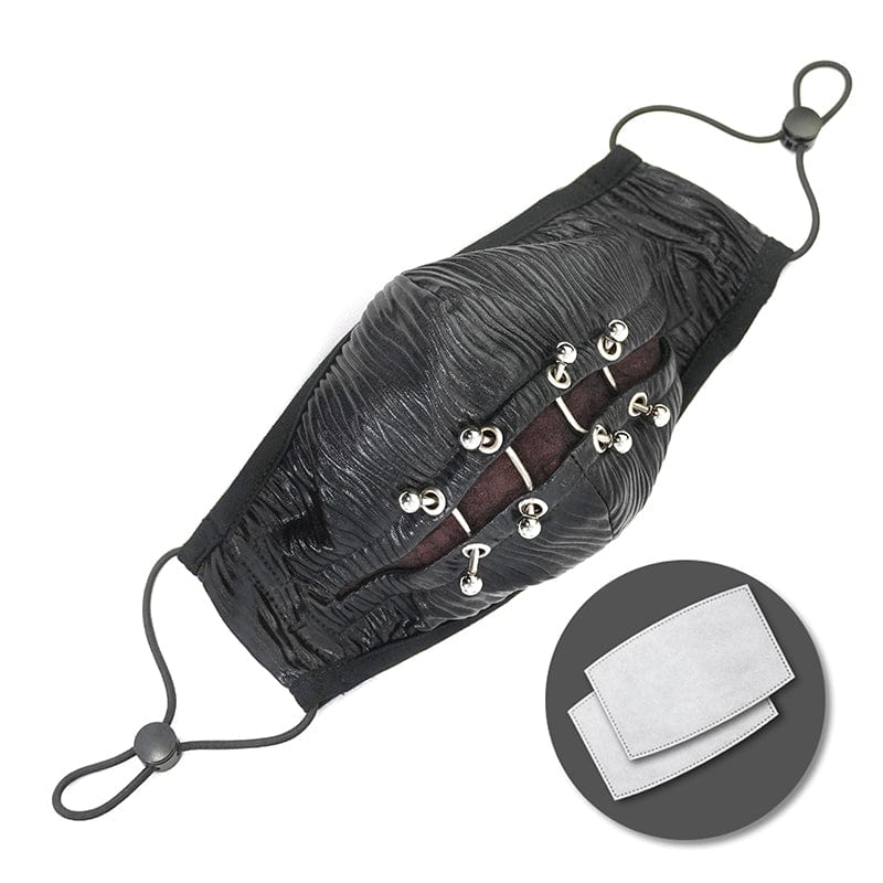 Blackout Rivet Face Mask
