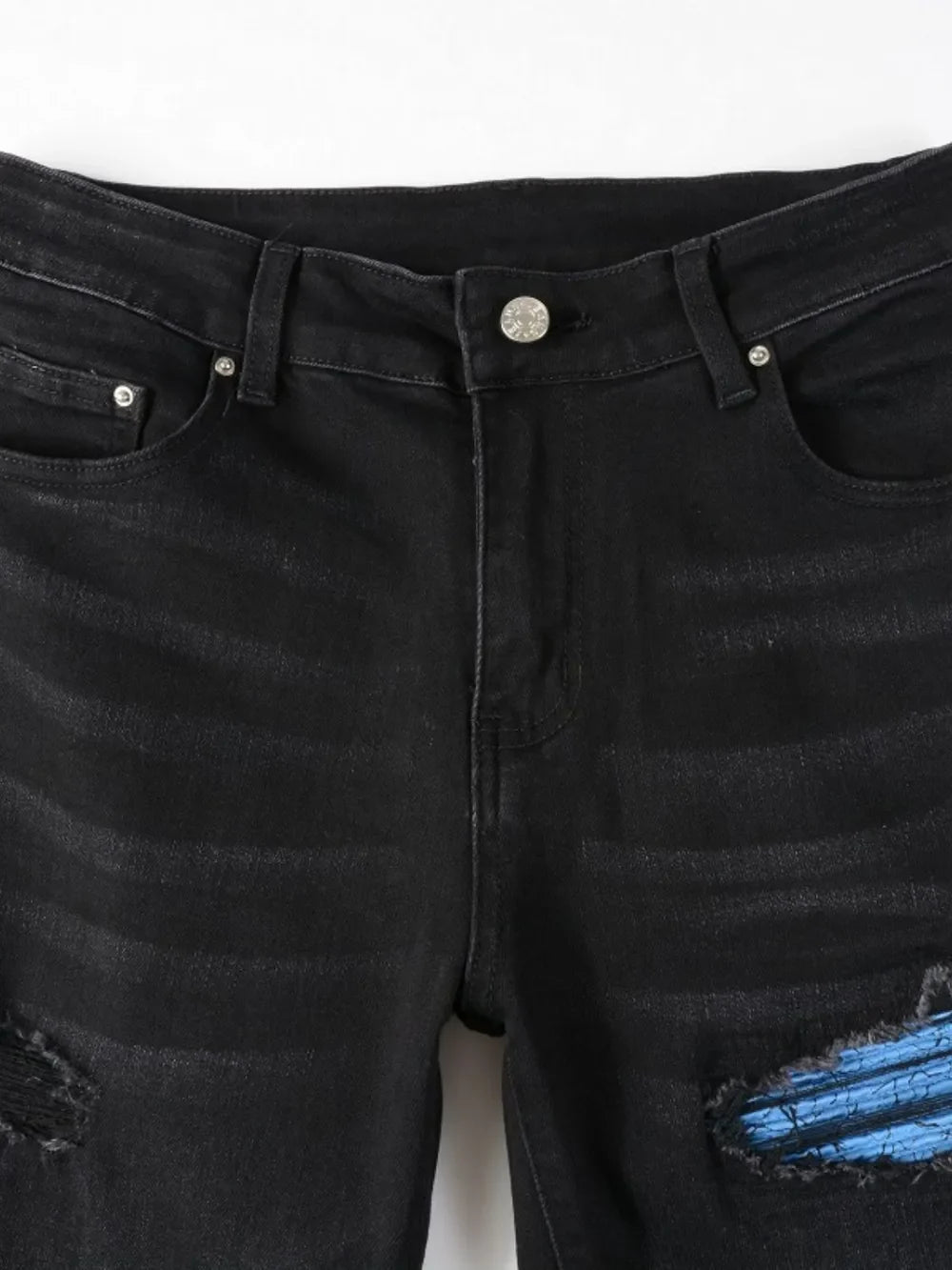 Electric Ruin Distressed Skinny Jeans