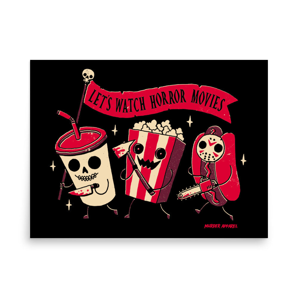 Let's Watch Horror Movies Poster