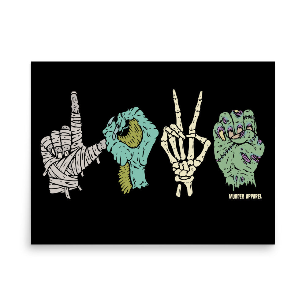 Monster Love ASL Poster