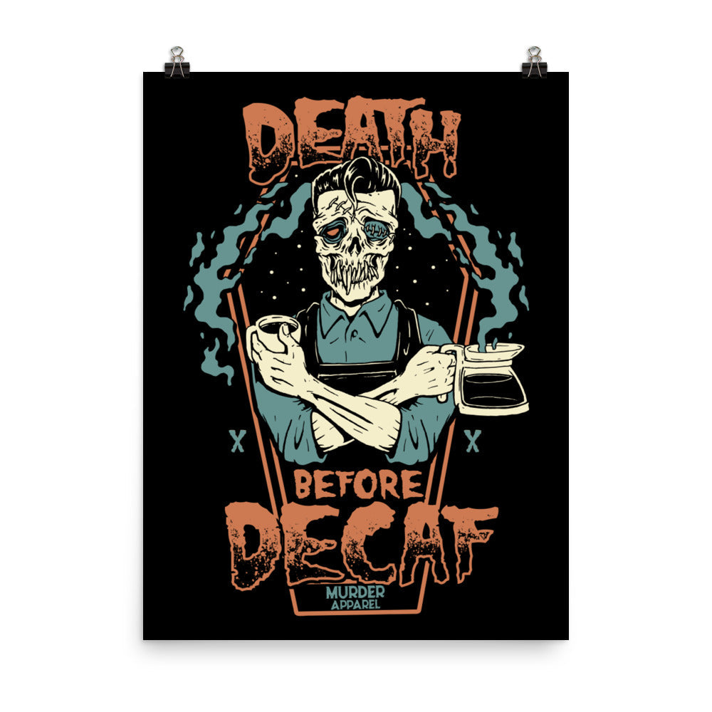 Death Before Decaf Poster