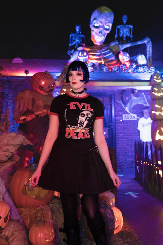 Pretty Possessed Ringer Tee