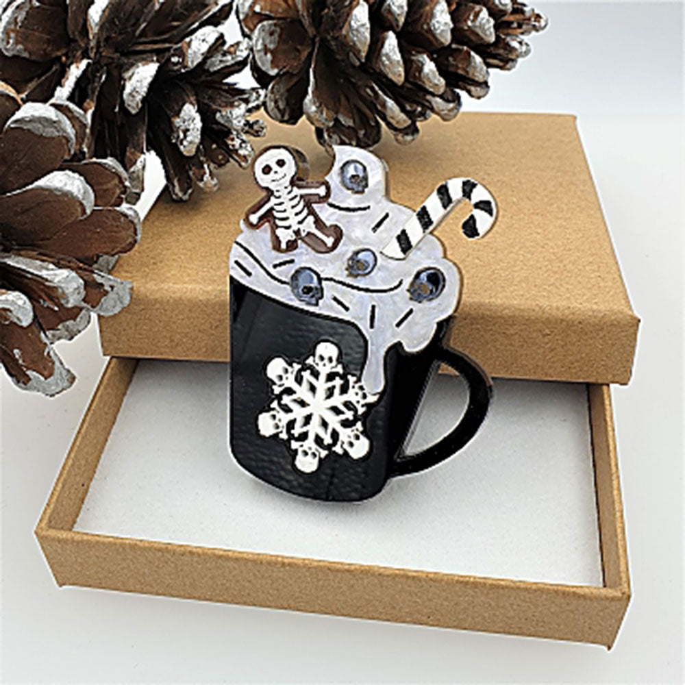 Gingerdead Latte Brooch by Cherryloco