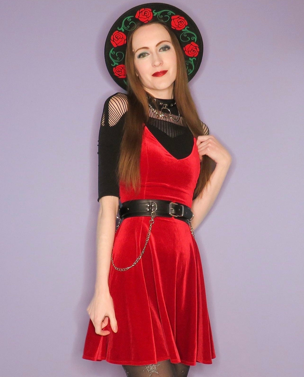 Vegan Felt Hat - Rose Crown