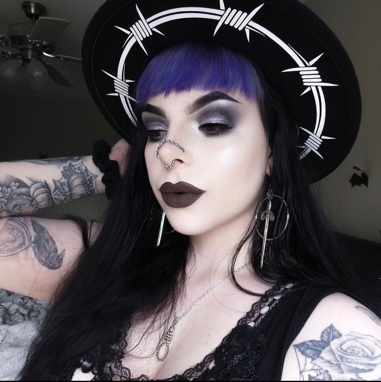 Vegan Felt Hat - Barbed Wire