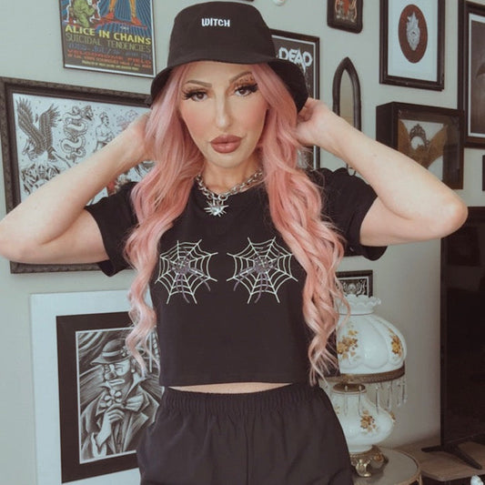 Spider Boobs Crop Top