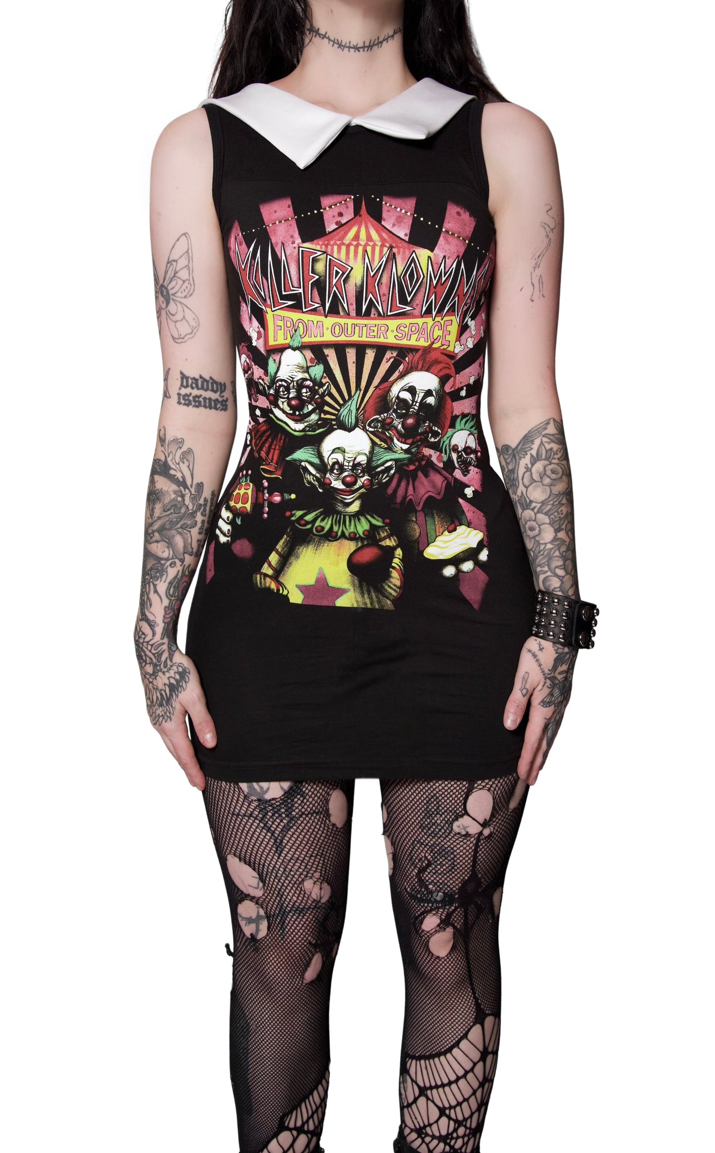 Killer Klowns From Outer Space Collar Dress