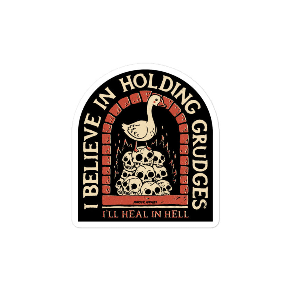 I Hold Grudges Sticker
