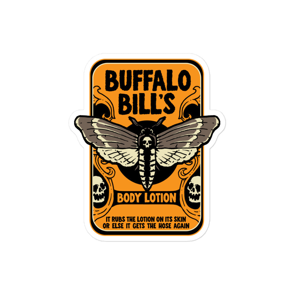 Buffalo Bill's Body Lotion Sticker