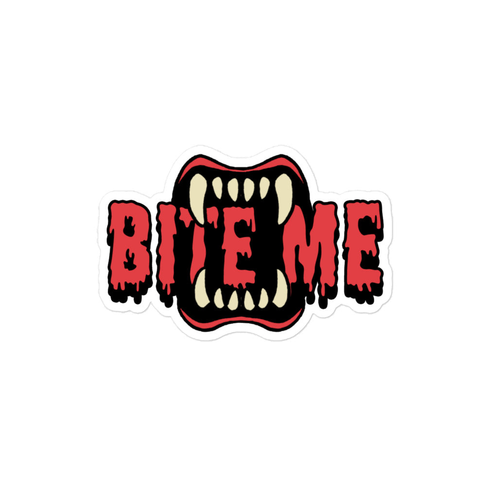 Bite Me Vampire Sticker