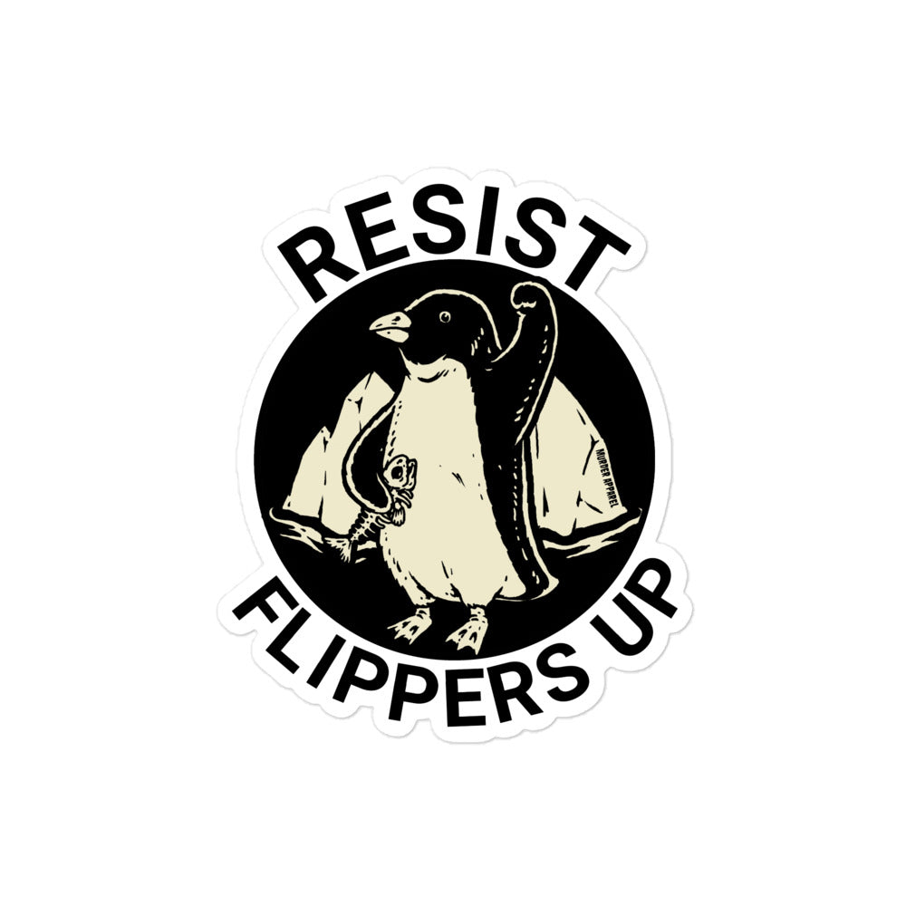 Resist Penguin Sticker