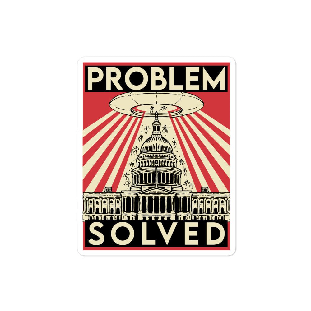Problem Solved Sticker