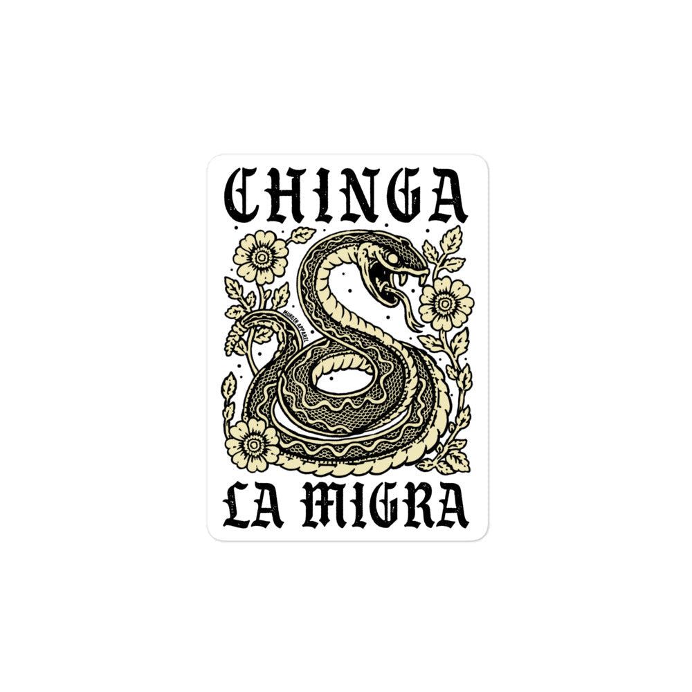 Chinga La Migra Sticker