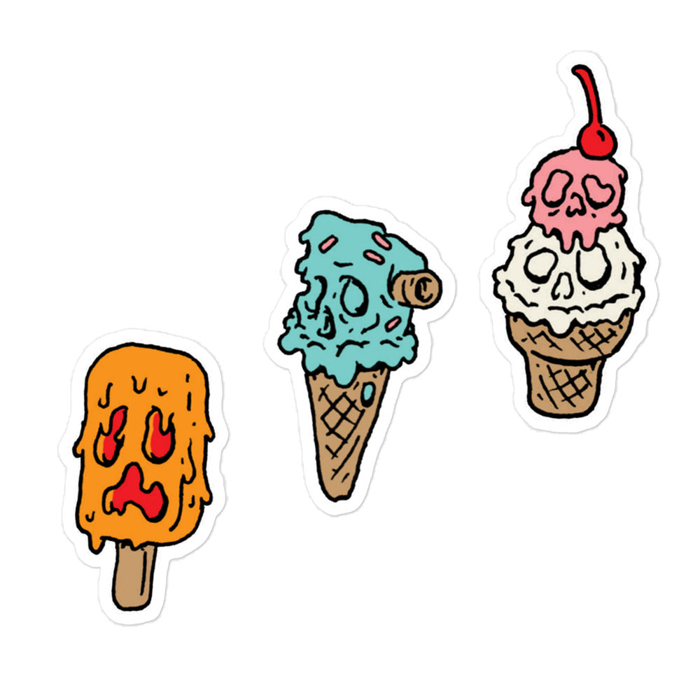 Monster Ice Cream Stickers