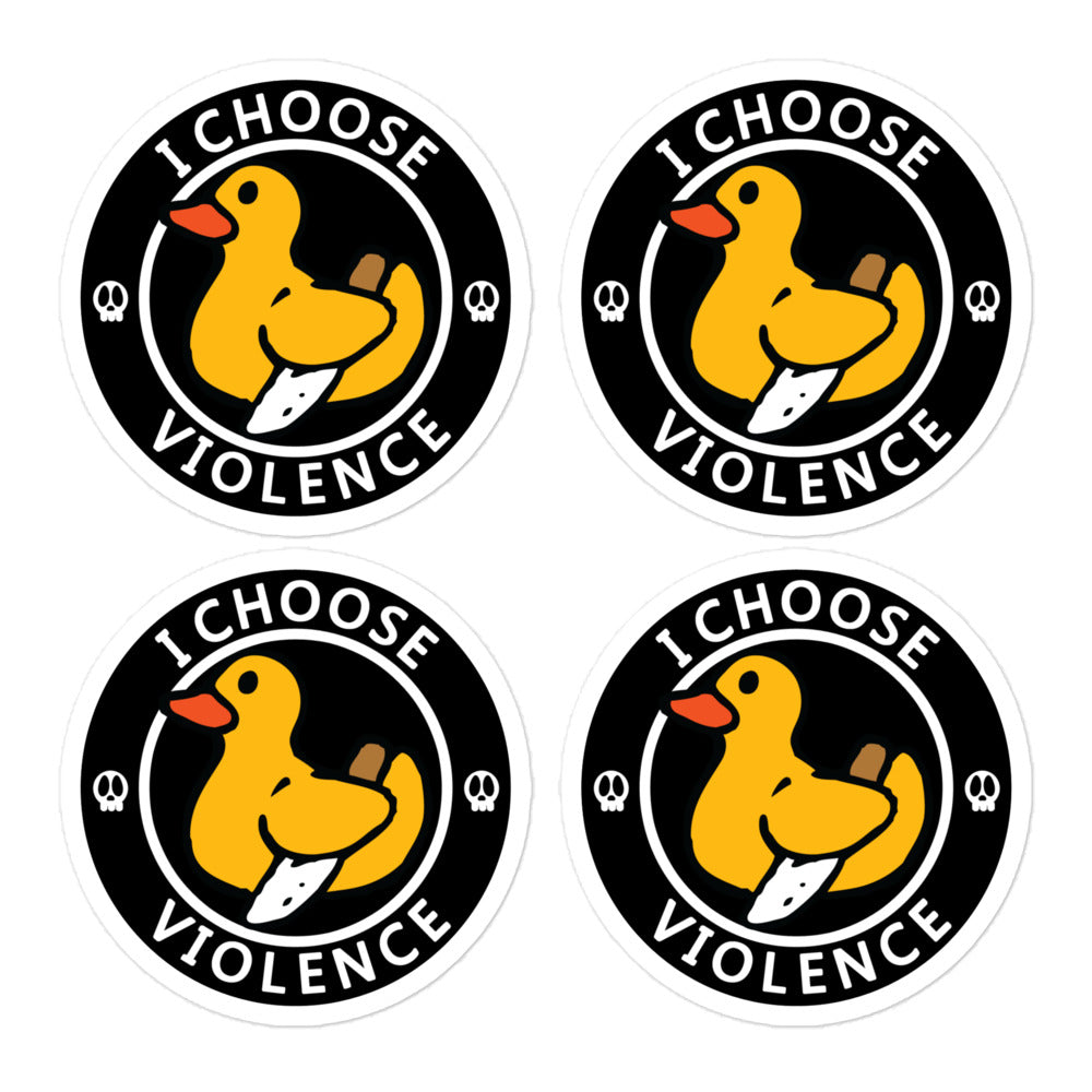 I Choose Violence Stickers