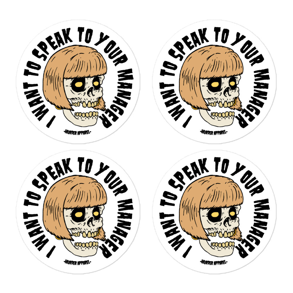 Karen Skull Stickers