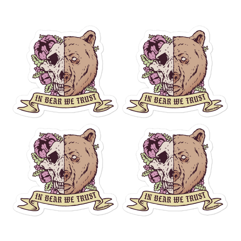 In Bear We Trust Stickers
