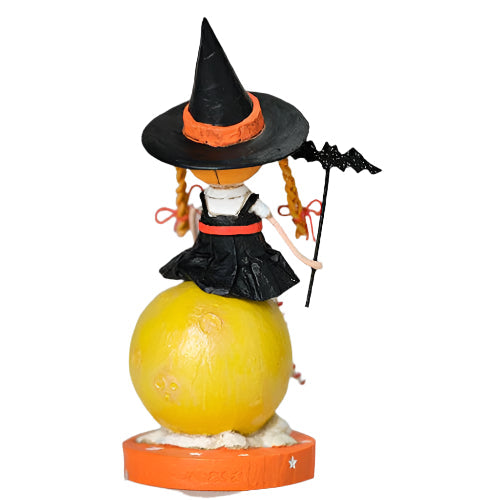 Mischief on the Moon Halloween Figurine by Lori Mitchell