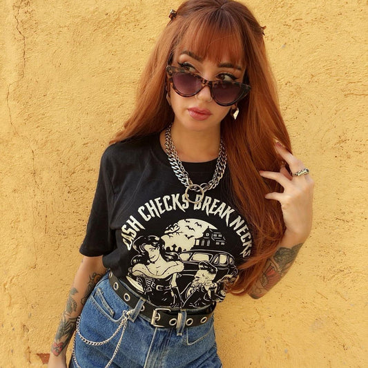 Cash Checks Break Necks T-Shirt