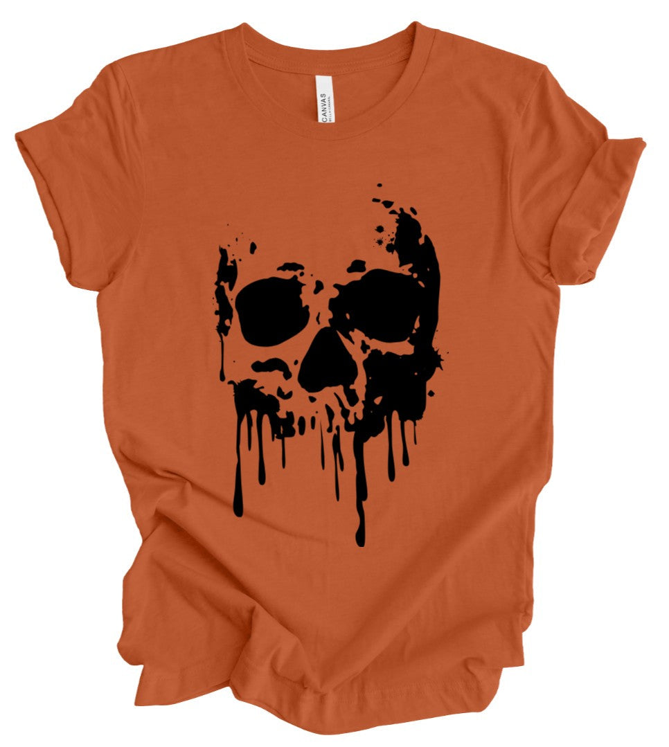 Dripping Skull - PUMPKIN - T-Shirt