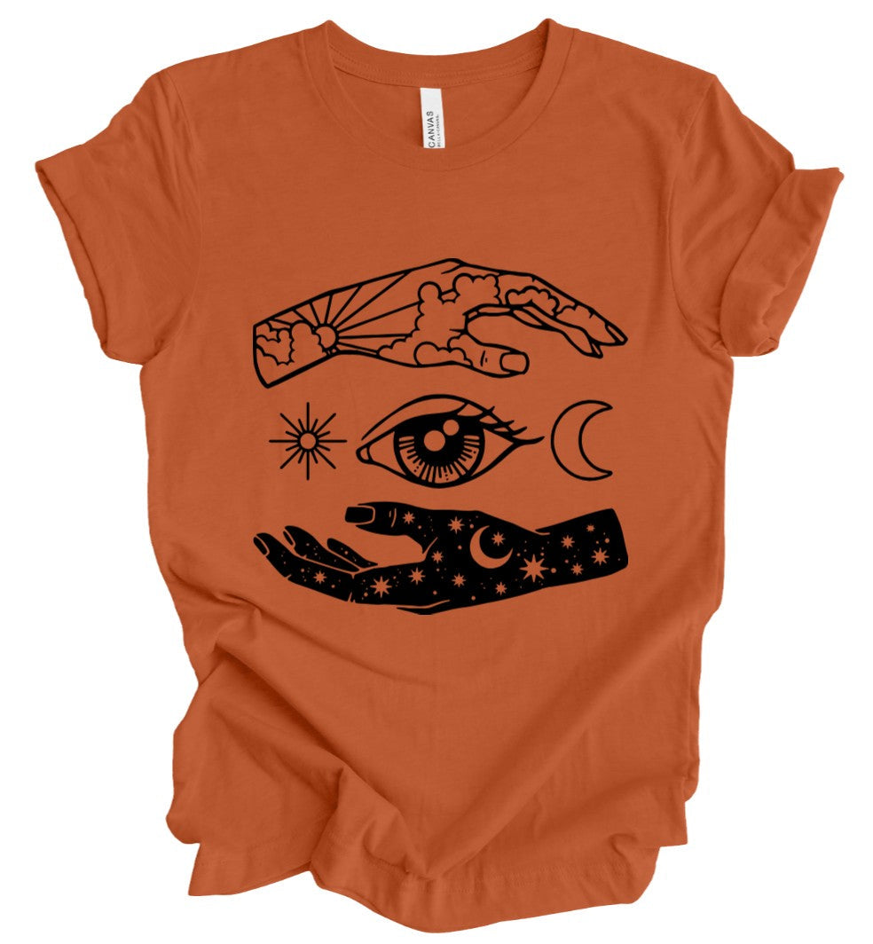 Celestial Hands - PUMPKIN - T-Shirt