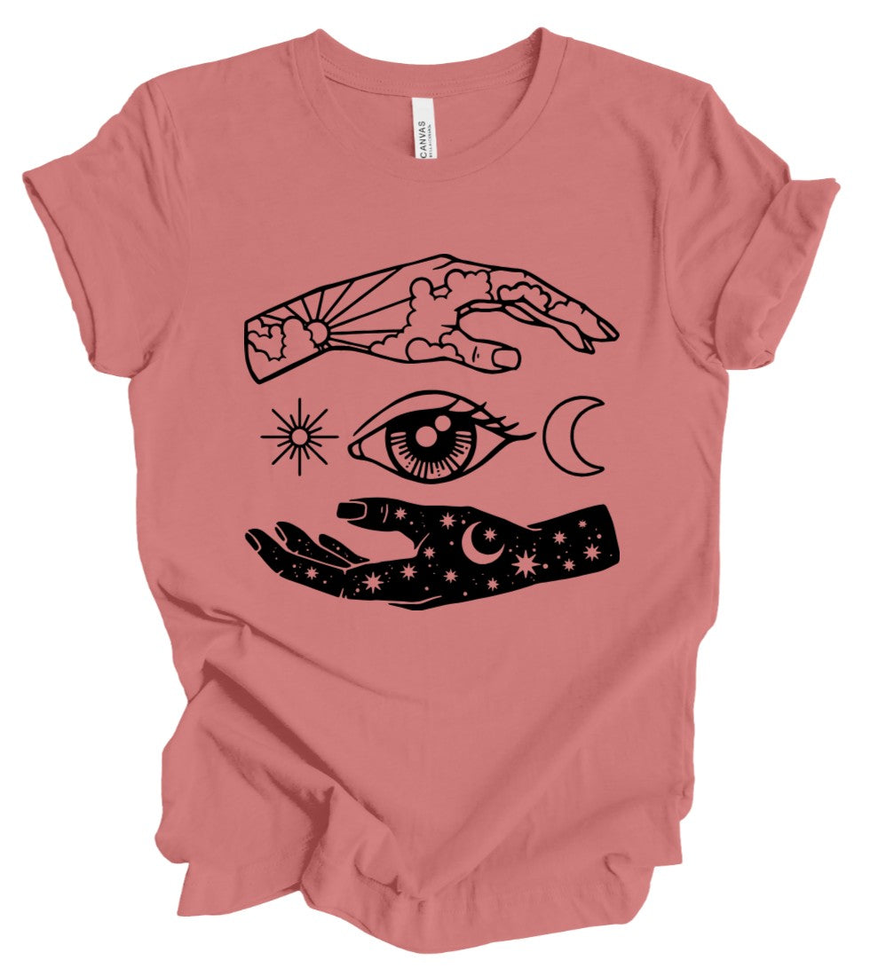 Celestial Hands - DUSTY ROSE - T-Shirt