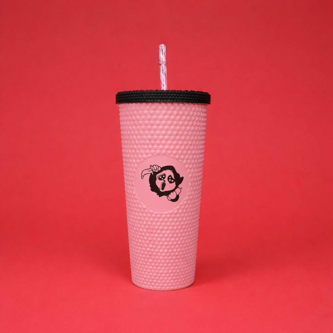 24-oz Pink Chibi Ghost Tumbler