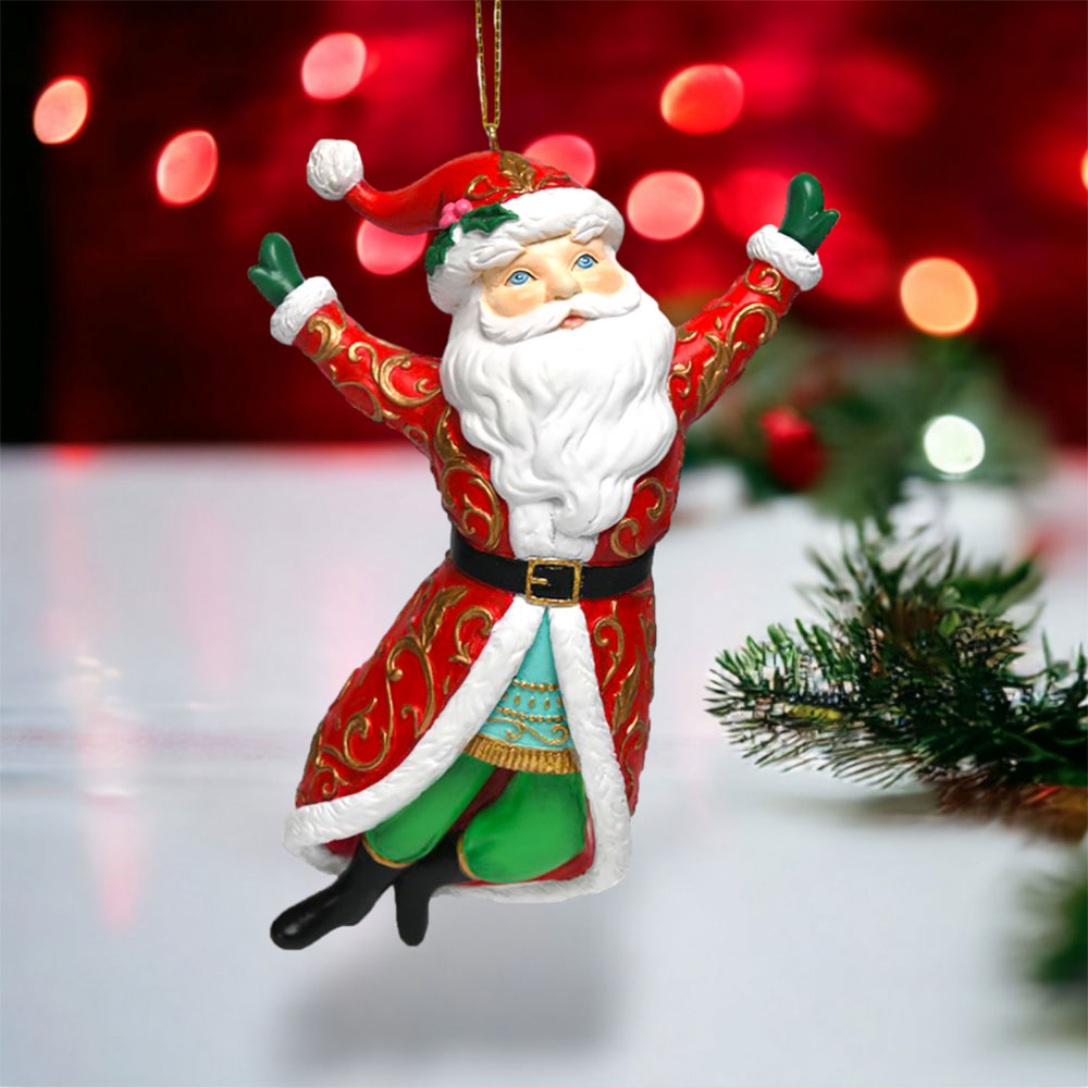 Yippee! Santa Ornament by December Diamonds