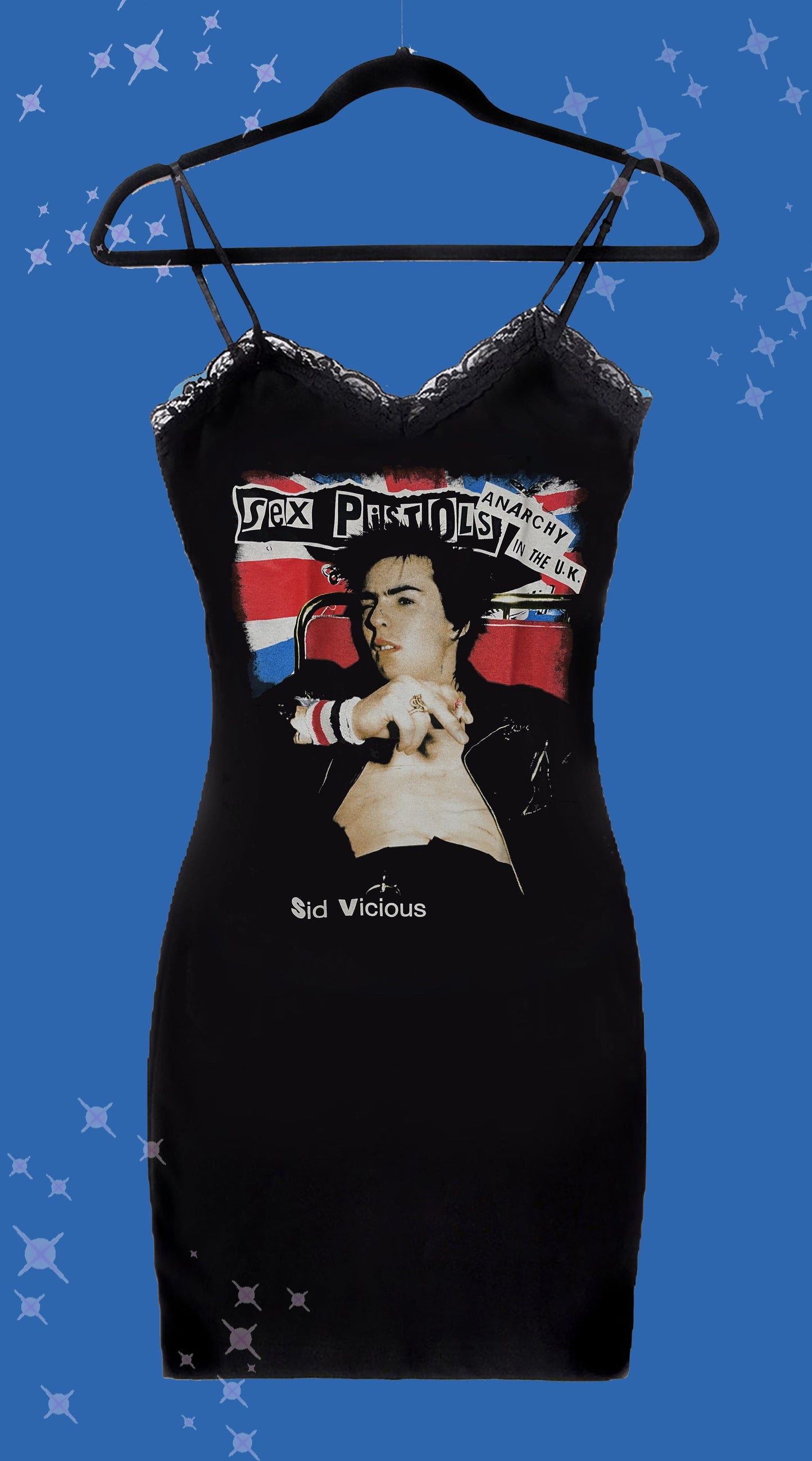 Sid - Sex Pistols Lace Strap Dress