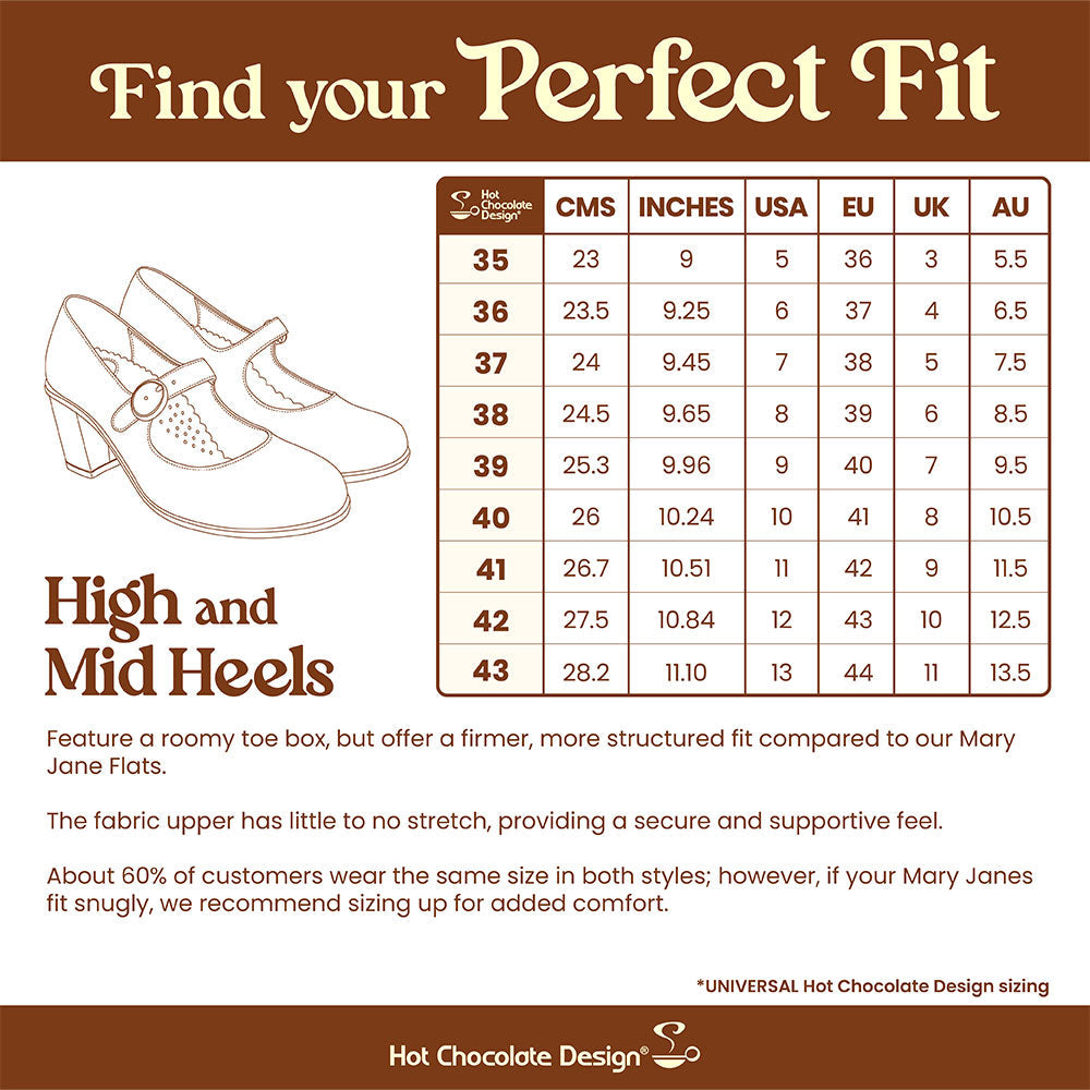 Widow's Bloom Women's Mary Jane Mid Heels
