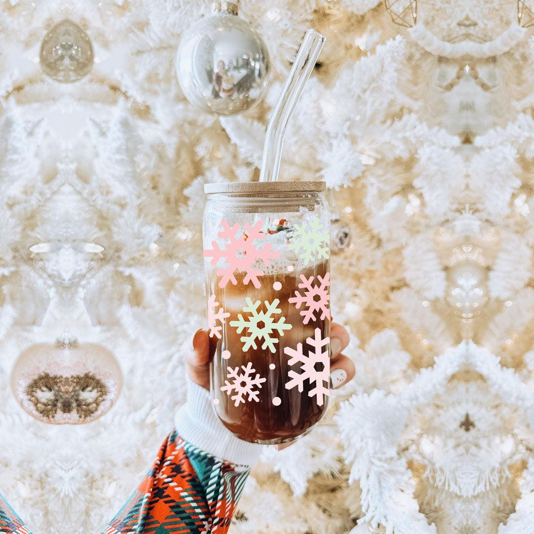 Pastel Snowflakes 17oz