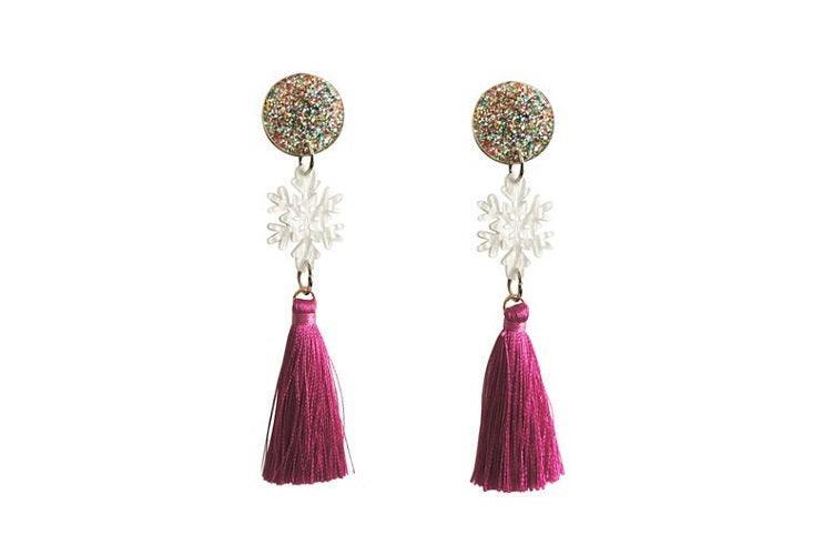 Snow Star Earrings by Laliblue