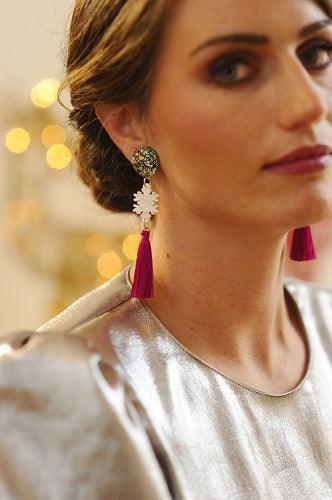 Snow Star Earrings by Laliblue