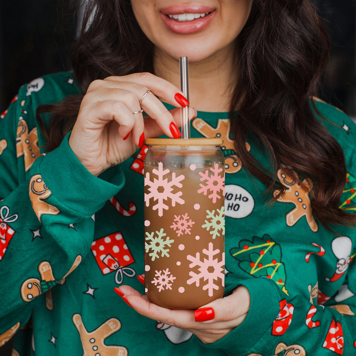 Pastel Snowflakes 17oz
