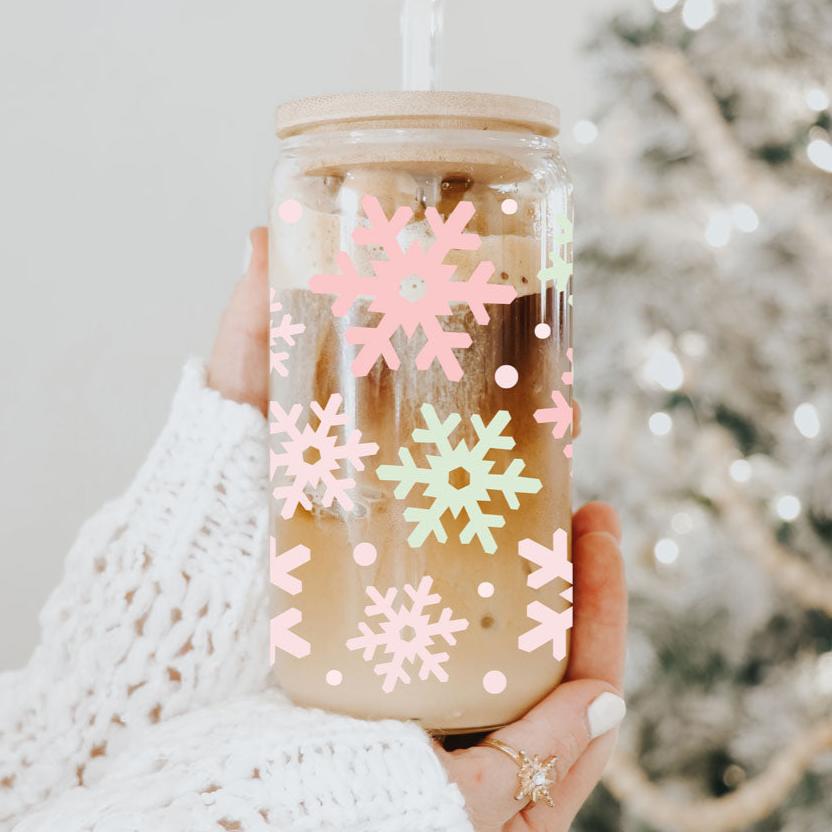 Pastel Snowflakes 17oz
