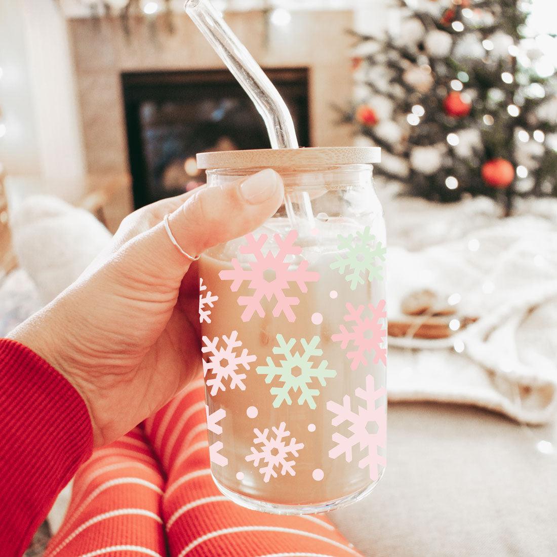 Pastel Snowflakes 17oz